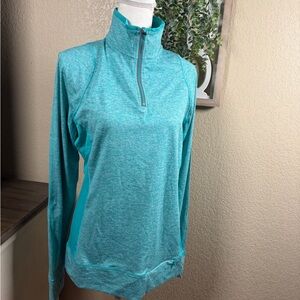 Teal Long Sleeve Women's Sweatshirt